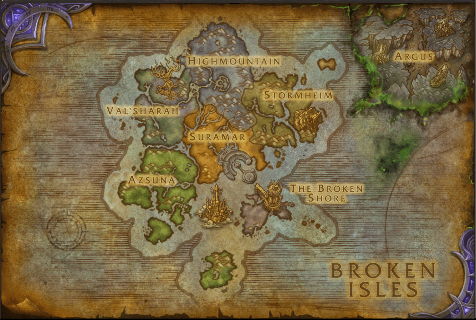 Broken Isles Map