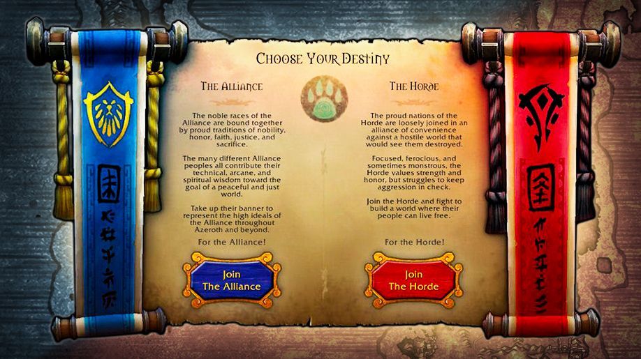 Choosing Your WoW Faction