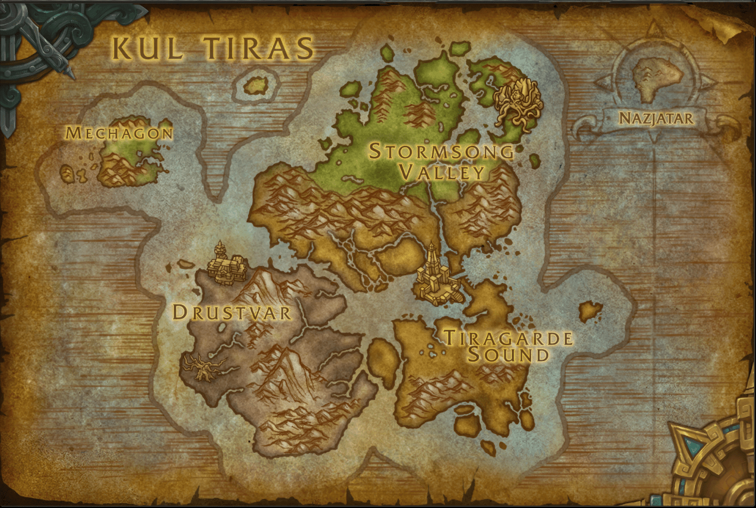Kul Tiras Map